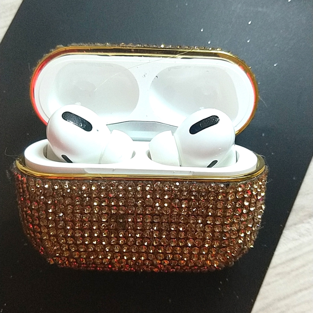 Apple Earbuds with glam case